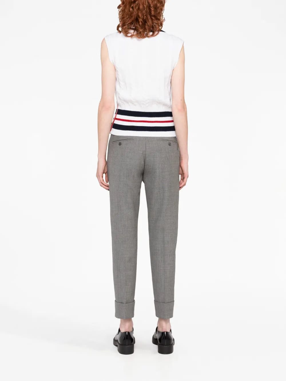 RWB-stripe cashmere top