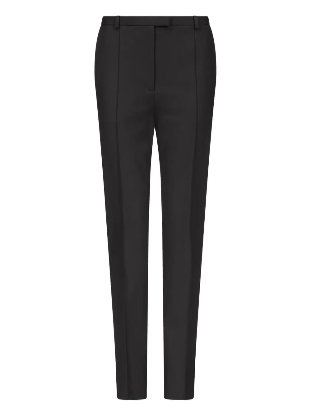 pleat-detail straight trousers