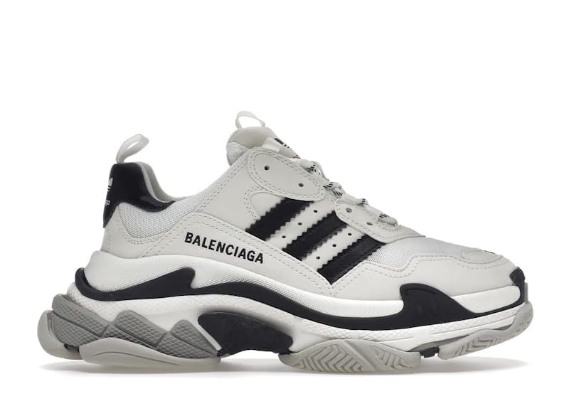 Balenciaga x adidas Triple S White Black (Women's)