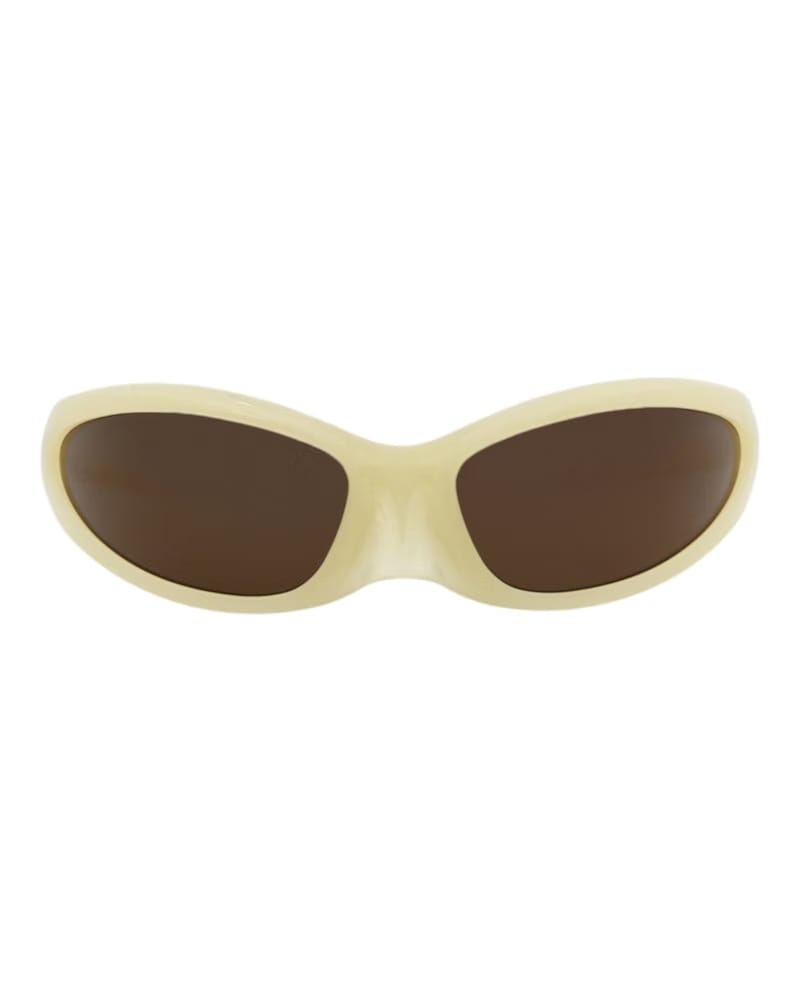Balenciaga Shield-Frame Bio Injection Sunglasses Yellow/Yellow/Brown (BB0251S-30013805-003)
