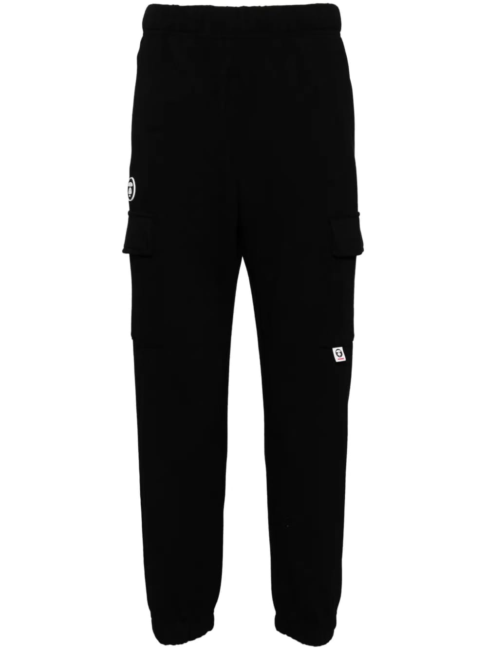 logo-patch cargo track pants