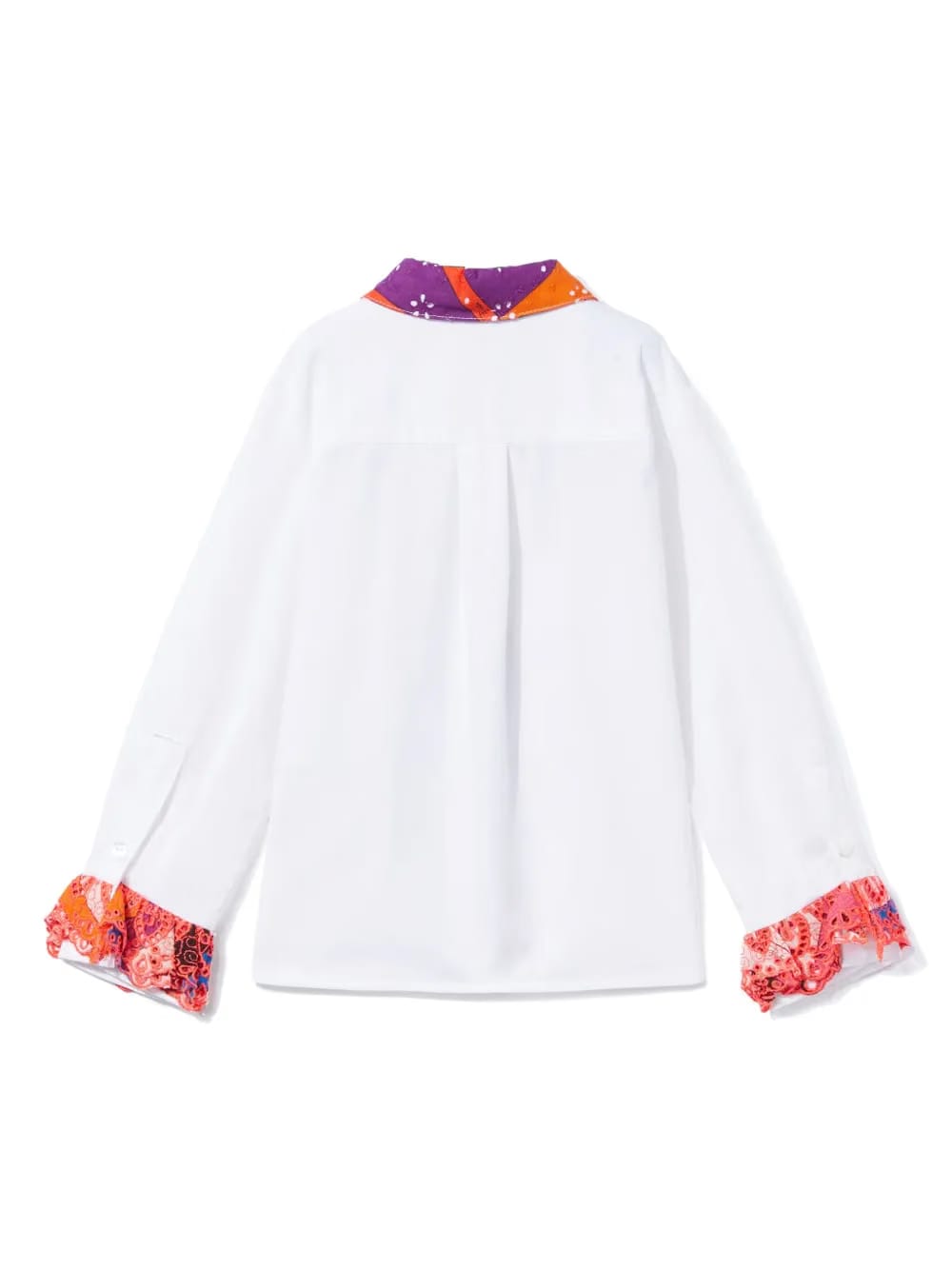 Iride-print poplin shirt