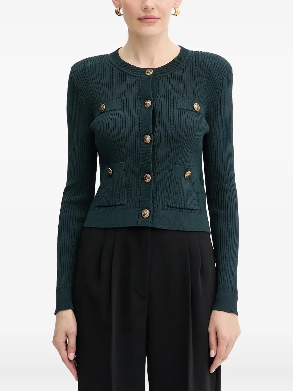 button pocket knitwear