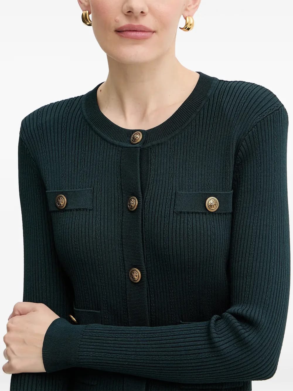 button pocket knitwear