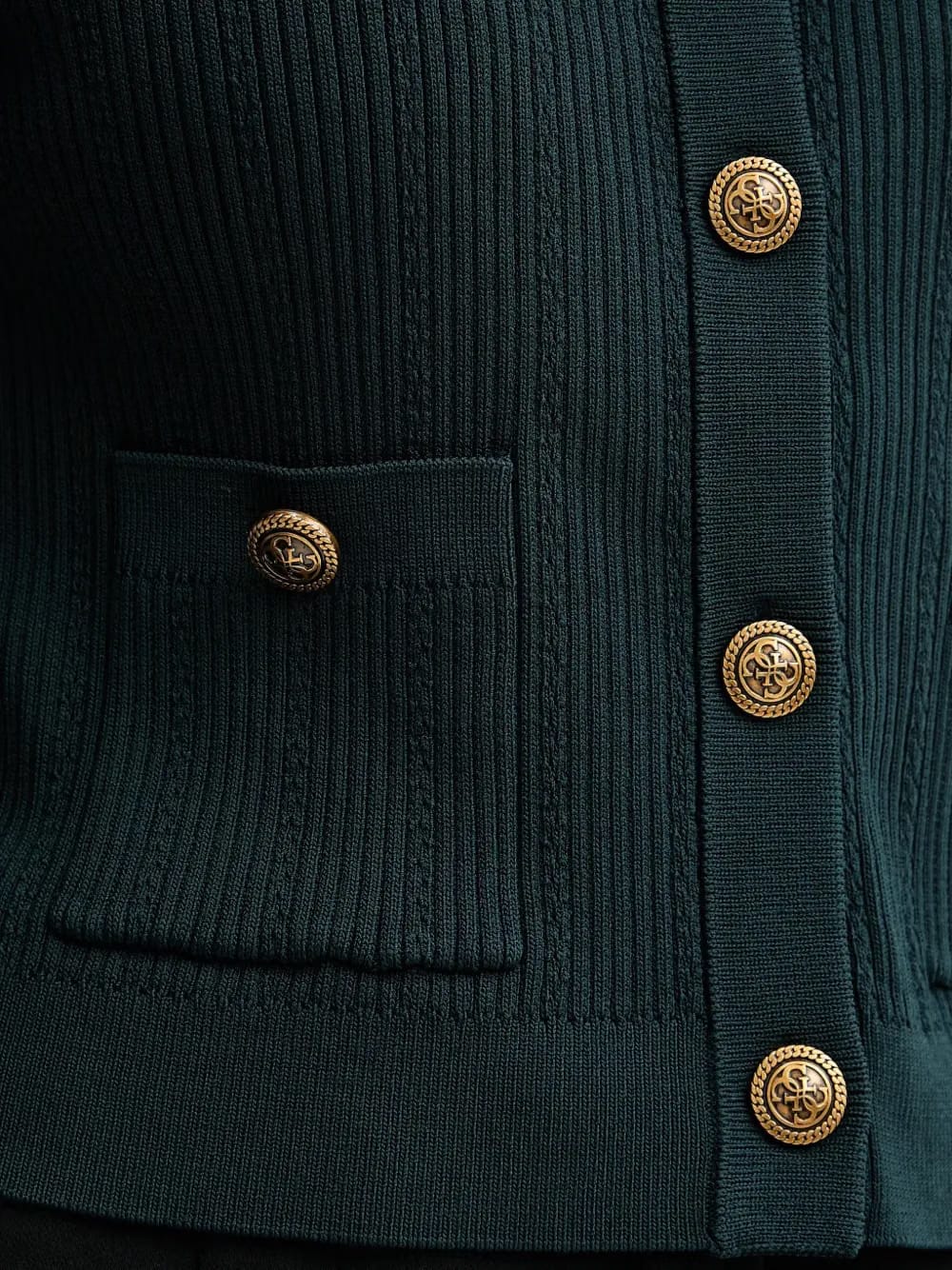 button pocket knitwear