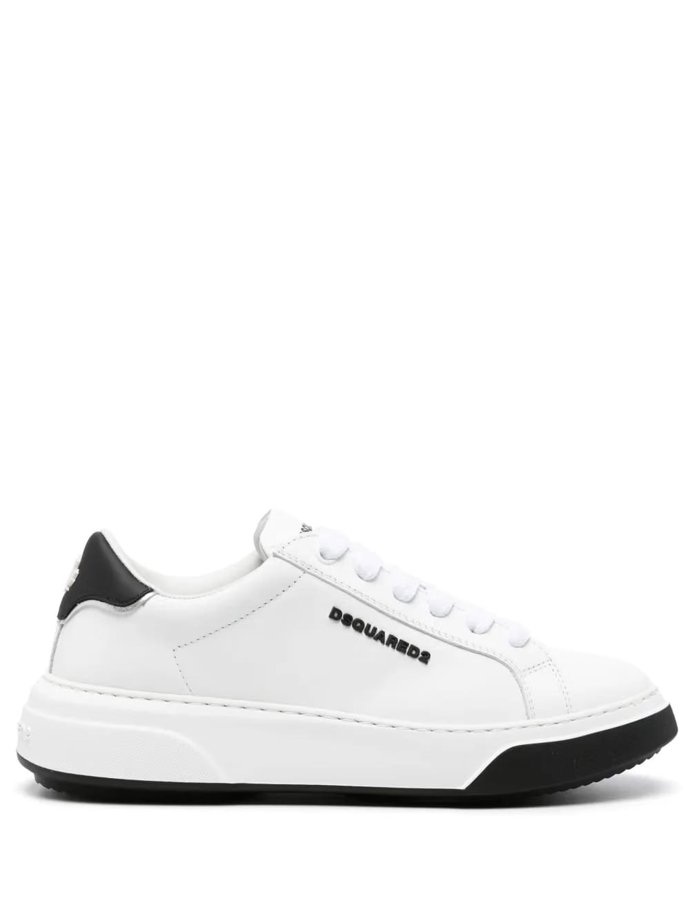 embossed-logo leaf-print sneakers