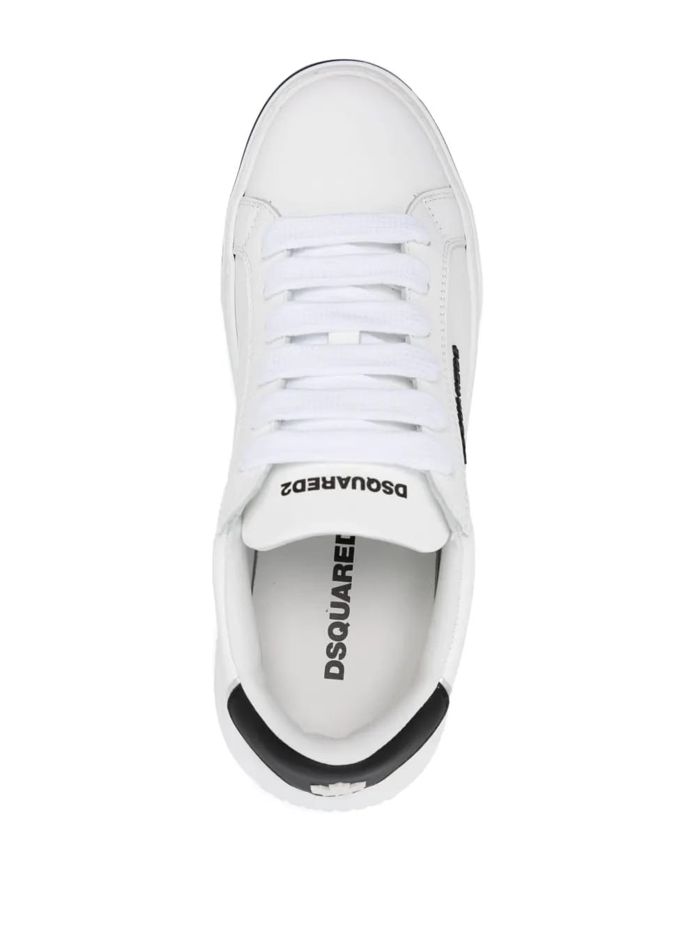 embossed-logo leaf-print sneakers