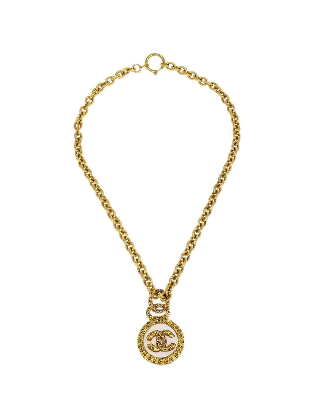 1993 logo-medallion chain necklace