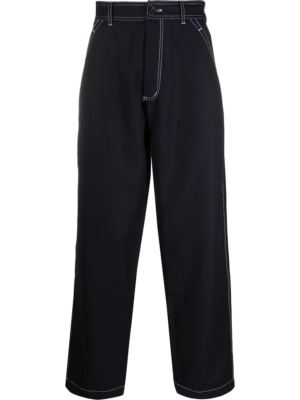 dropped crotch trousers