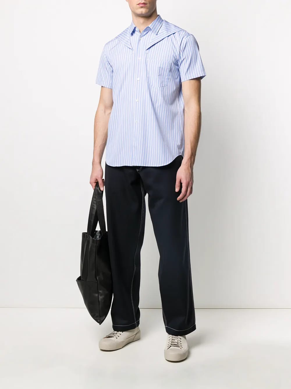 dropped crotch trousers