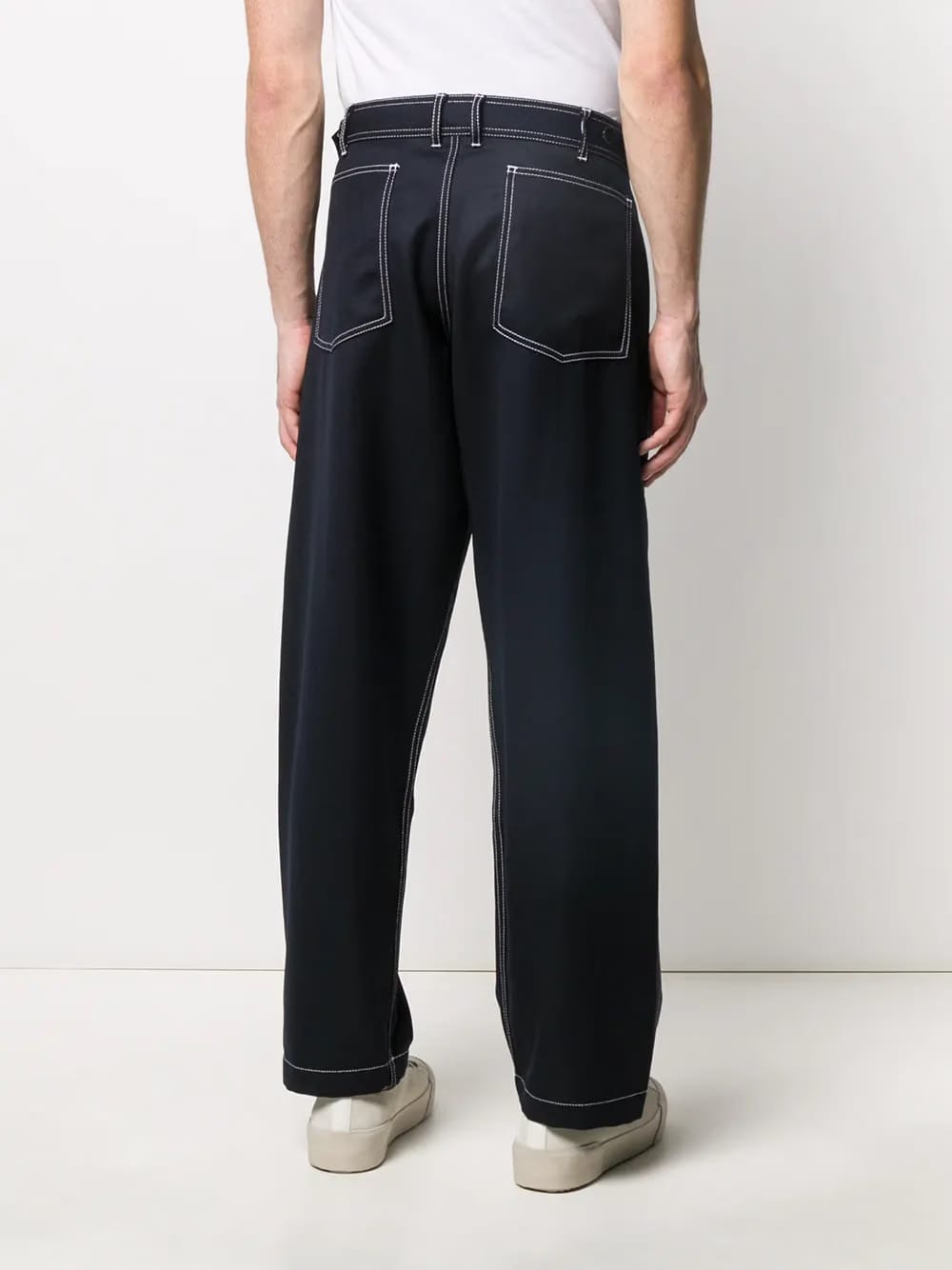 dropped crotch trousers
