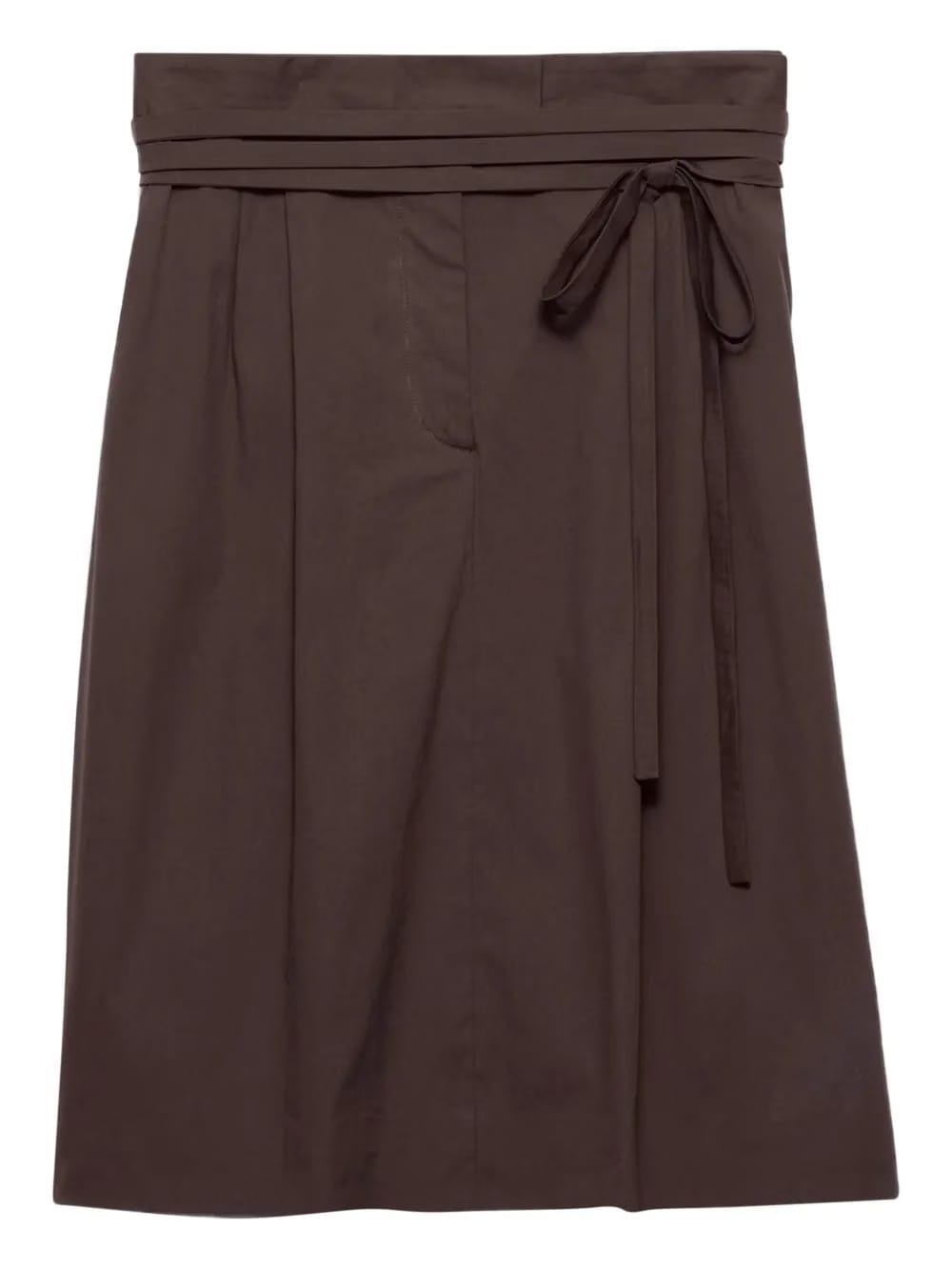 poplin wrap skirt