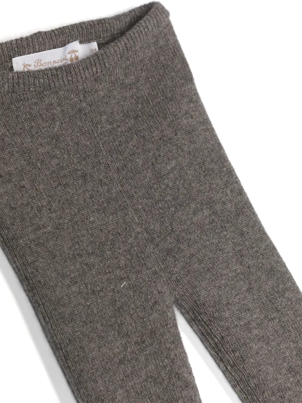 elasticated cashmere leggings
