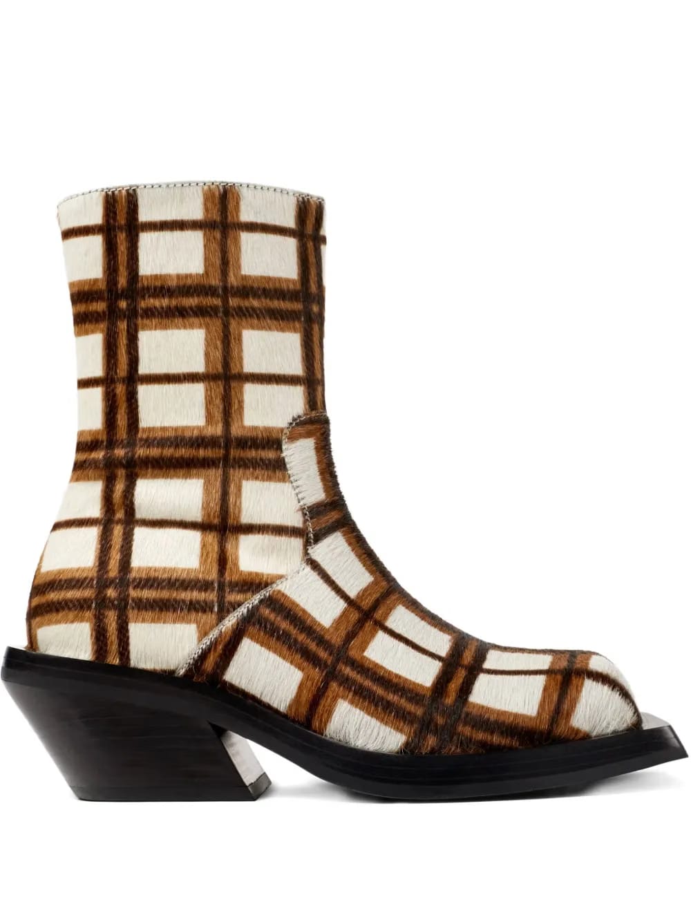 Quetal checked ankle boots