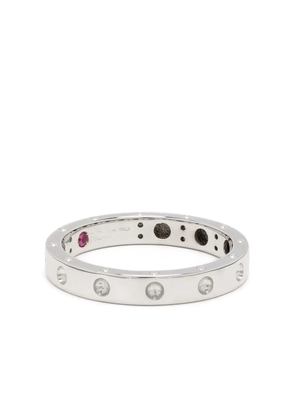 18kt white gold Pois Moi thin band ring