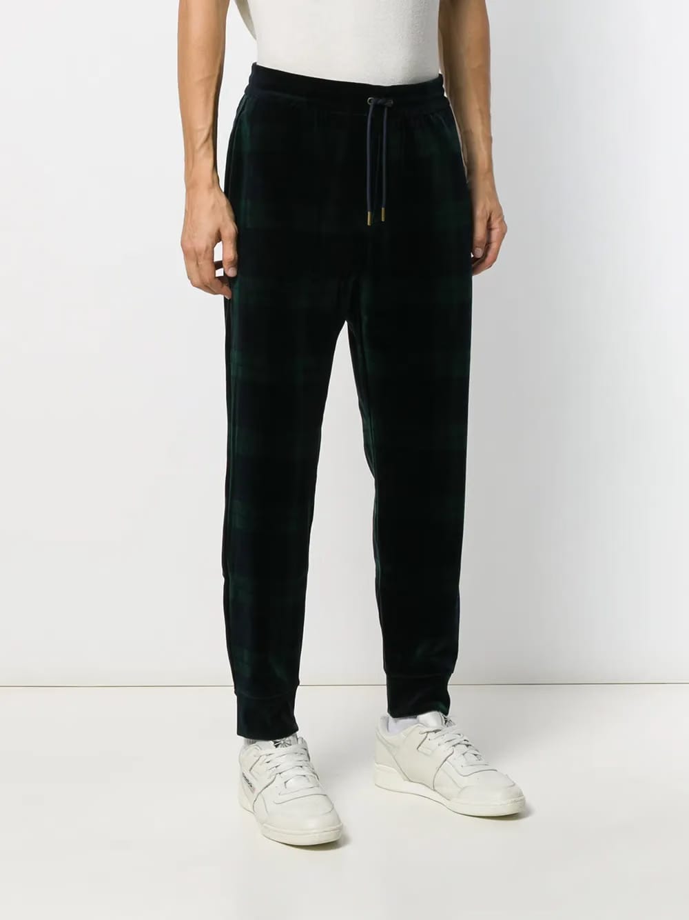 tartan print joggers