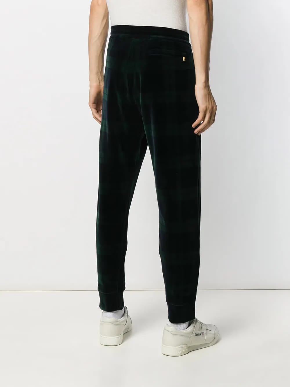 tartan print joggers