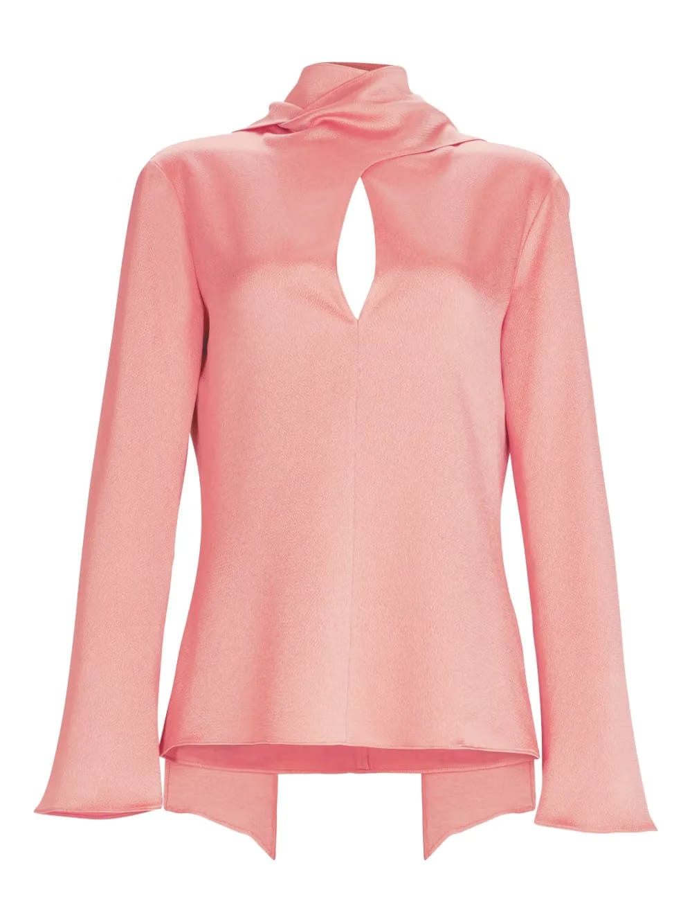 Gaby keyhole-neck blouse