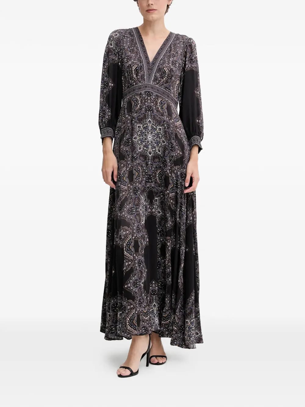 Belen V-neck maxi dress