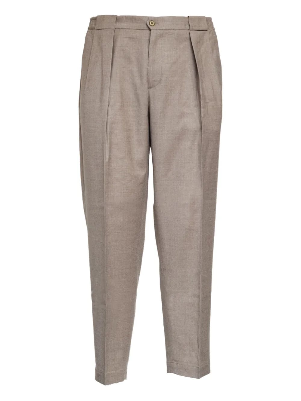 Portobello pleated-front trousers
