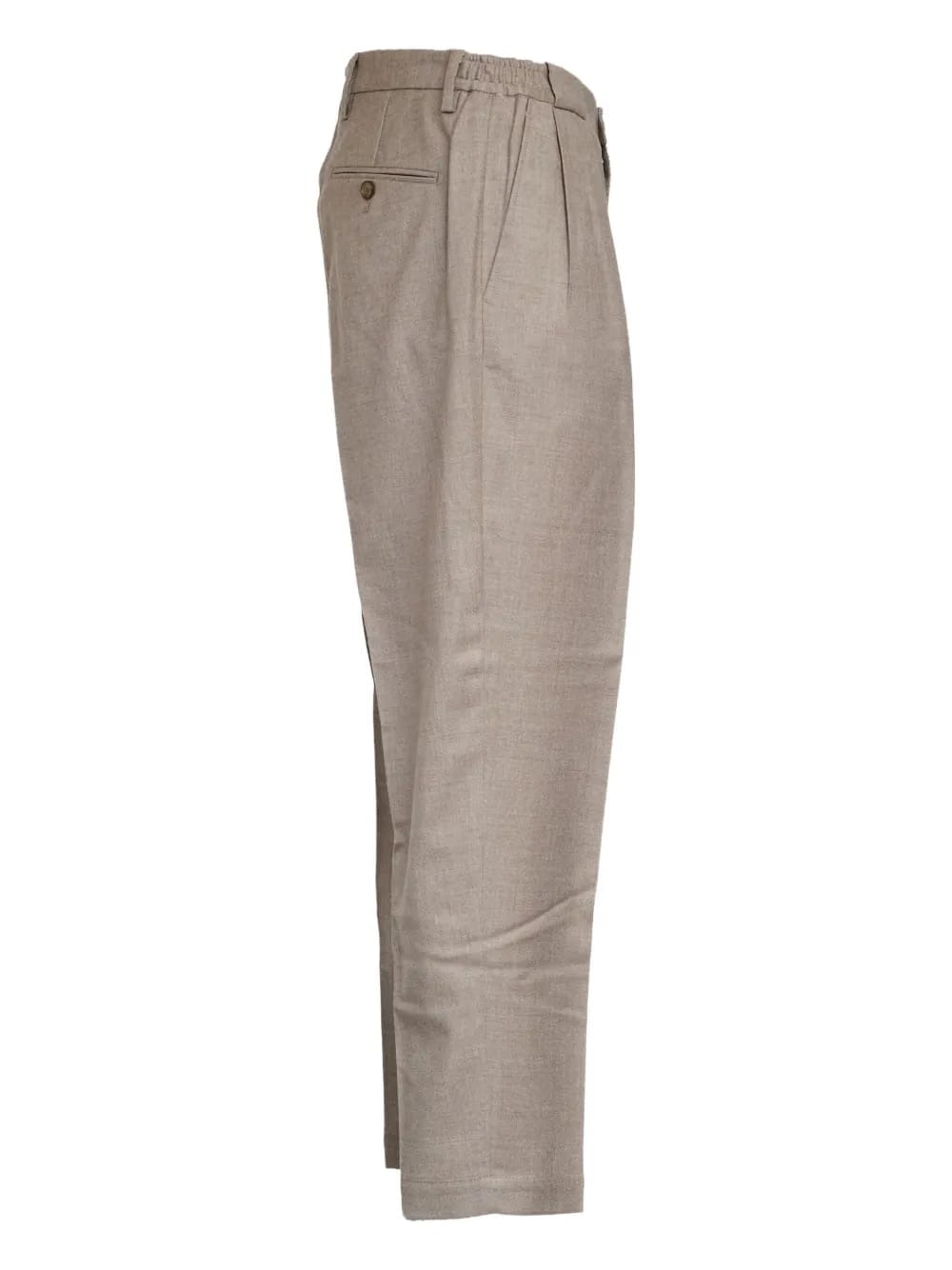 Portobello pleated-front trousers