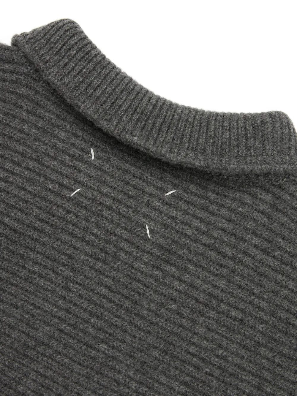 collar ribbed scarf