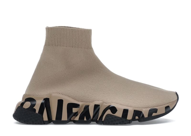 Balenciaga Speed Graffiti Beige Black (Women's)