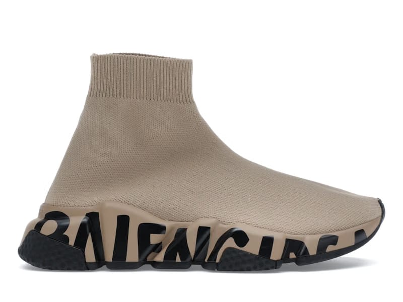 Balenciaga Speed Graffiti Beige Black (Women's)