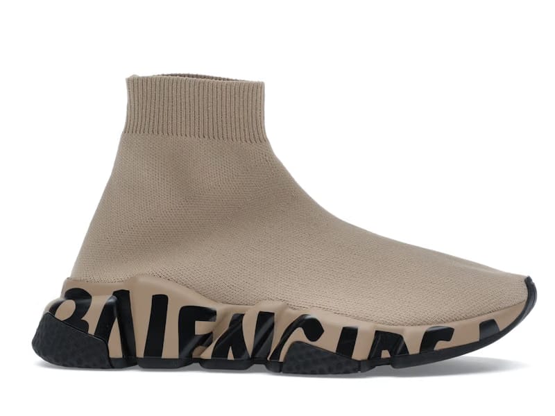 Balenciaga Speed Graffiti Beige Black (Women's)