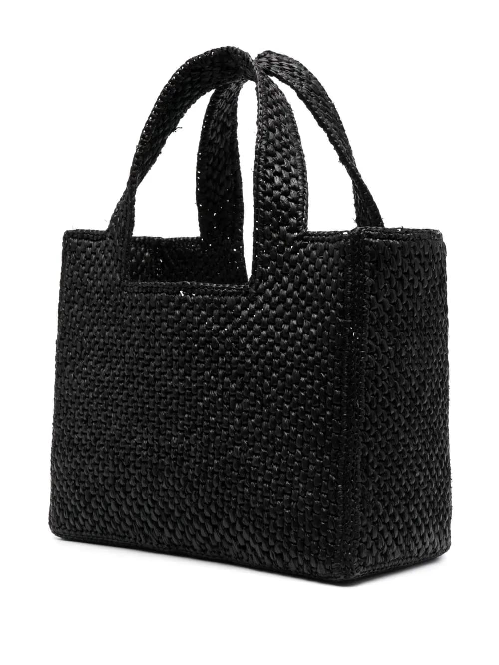 small LOEWE Font raffia tote bag
