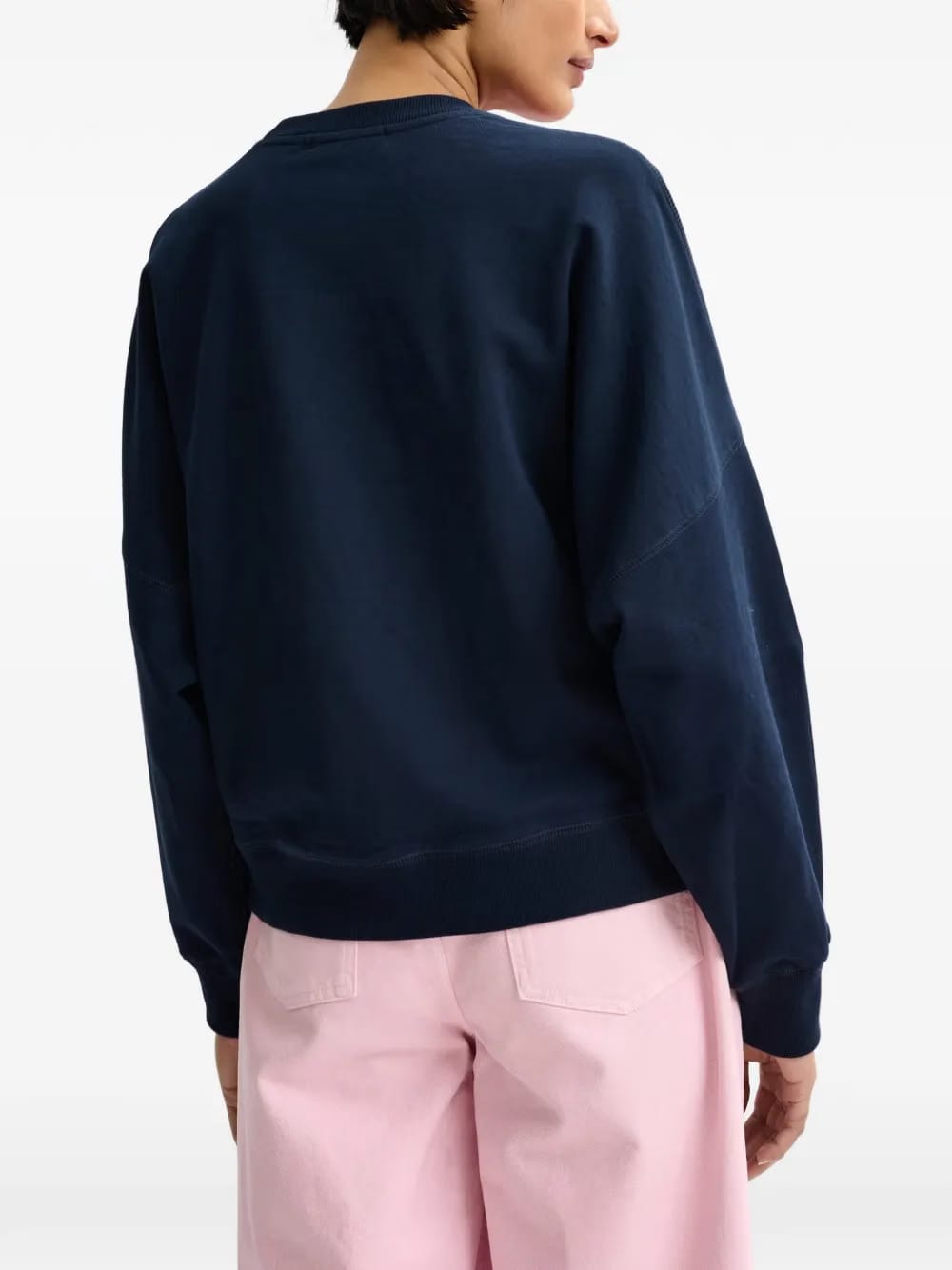 flower-pattern sequin-embellishment sweatshirt