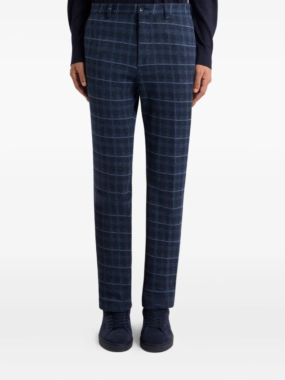 check regular trousers