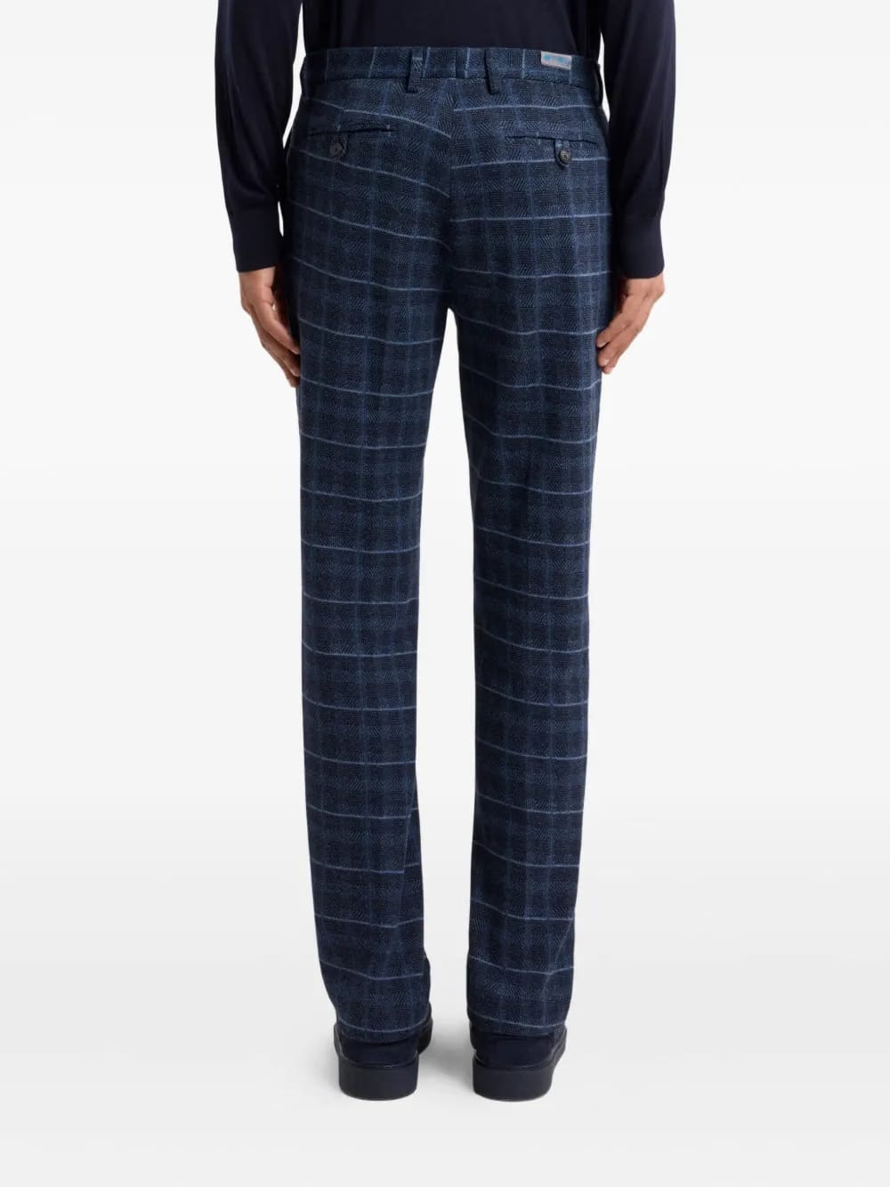 check regular trousers