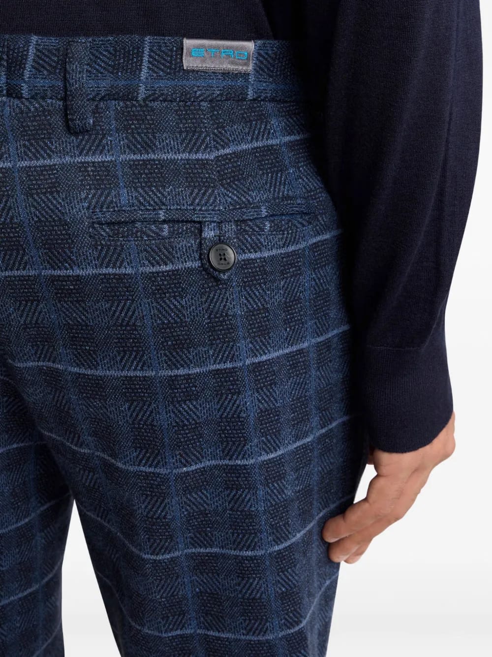 check regular trousers