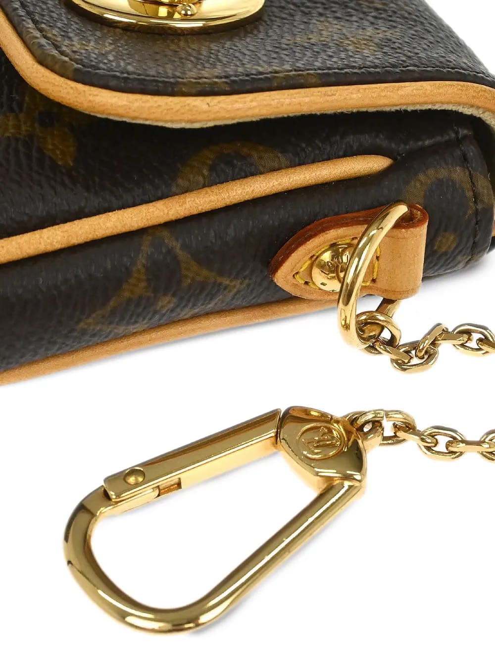 2008 monogram-print keyring