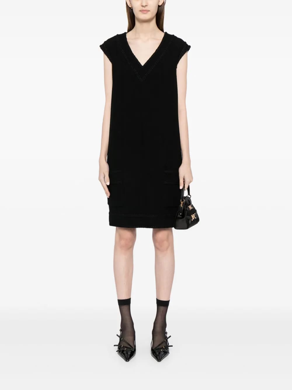 2008 silk-blend sleeveless dress