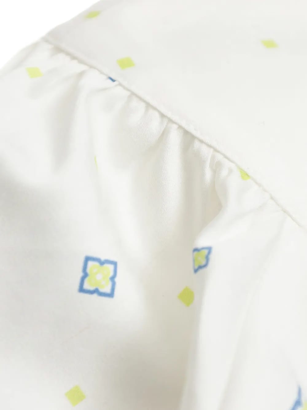 monogram-pattern short-sleeve dress