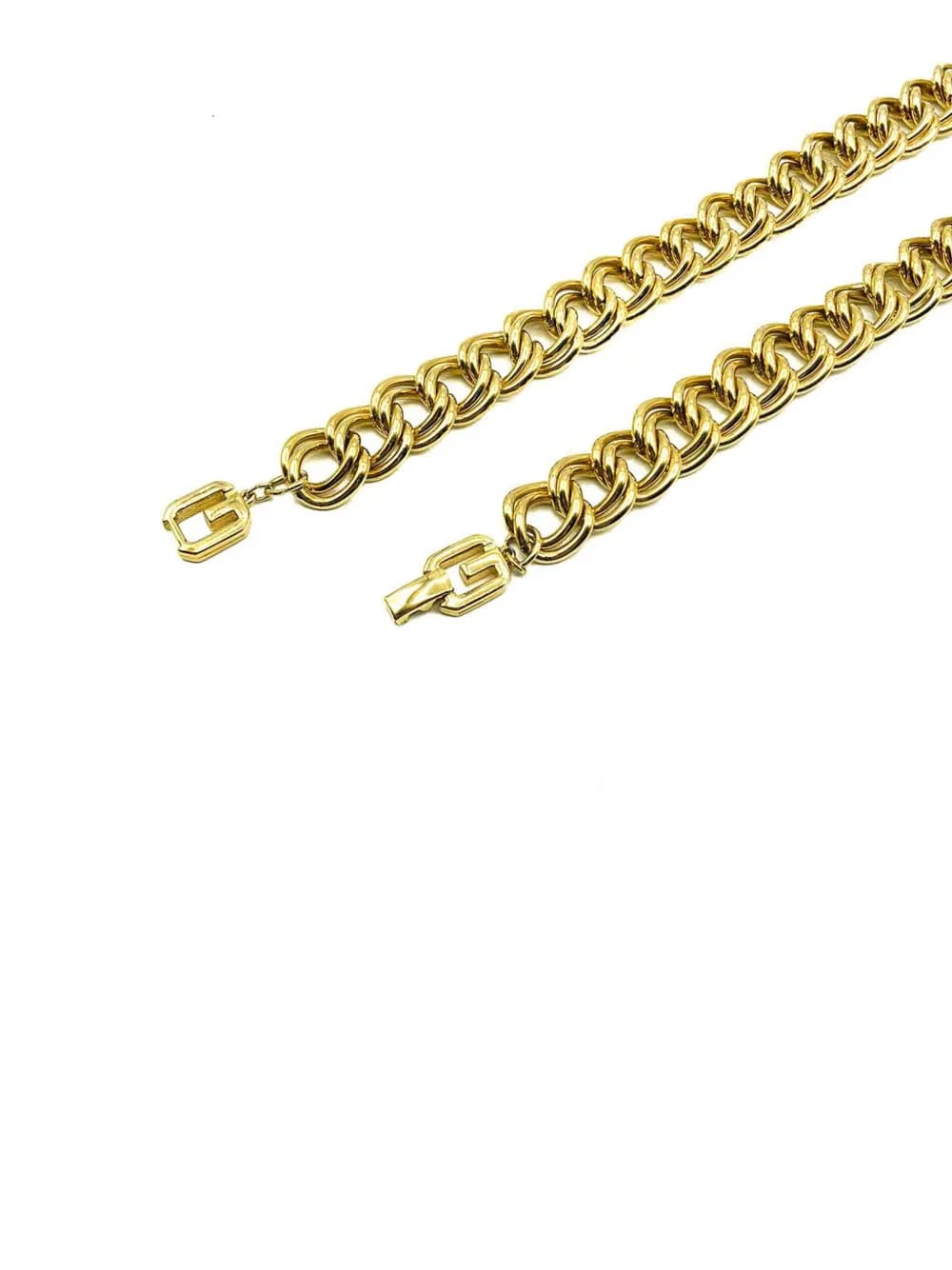 Vintage Givenchy Long Chunky Double Curb Chain 1980s