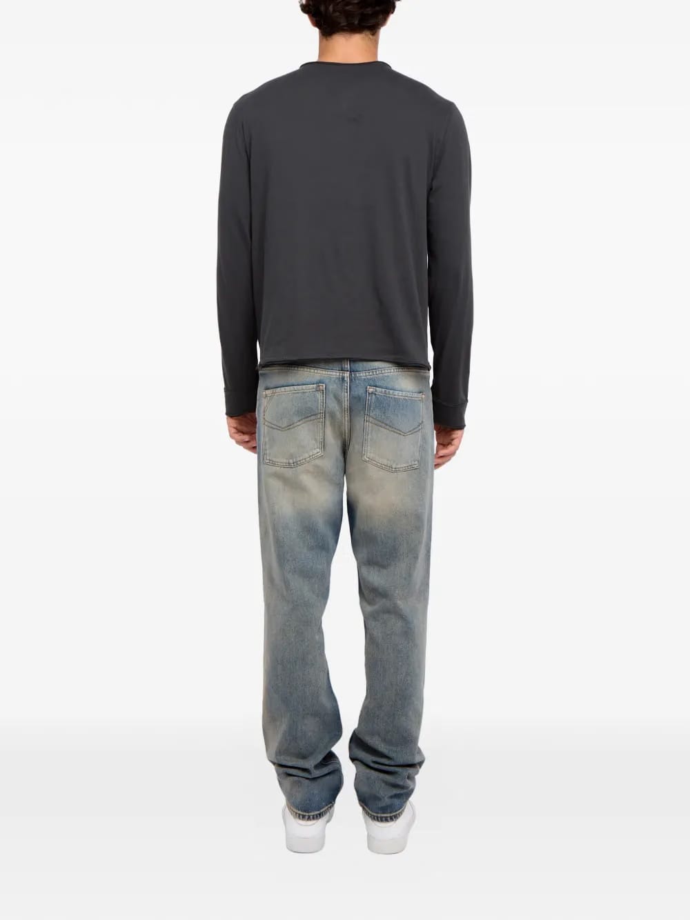 Monsatir Henley button-detail long-sleeve T-Shirt