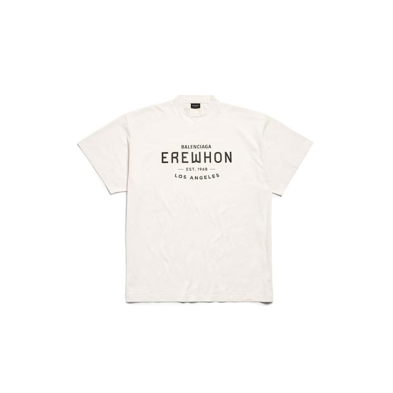 Balenciaga x Erewhon Los Angeles T-Shirt Oversized Beige/Black