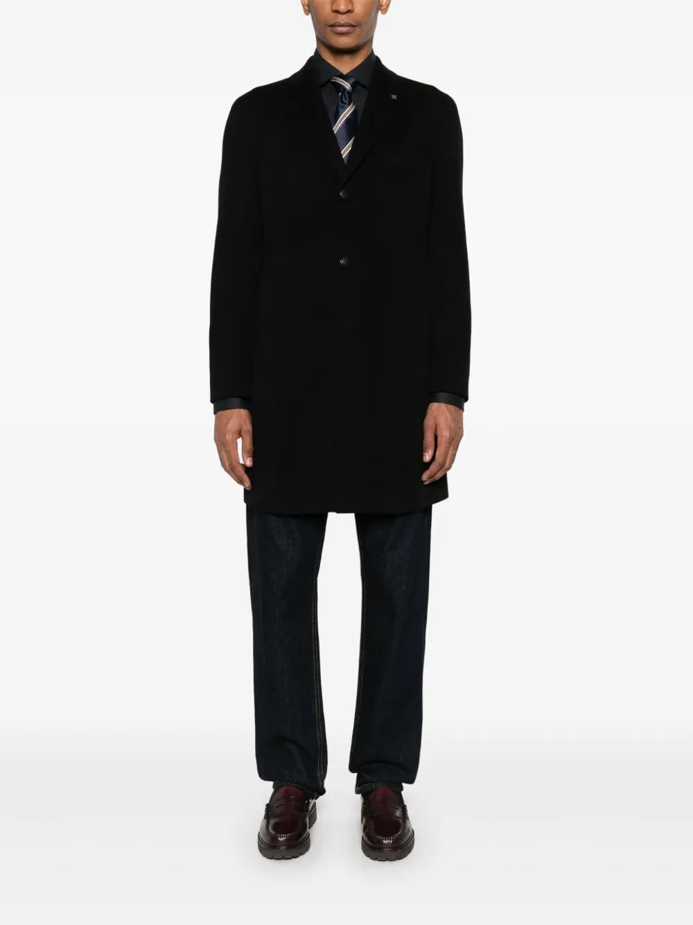 gabardine-weave shirt