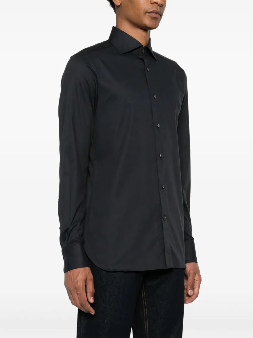gabardine-weave shirt