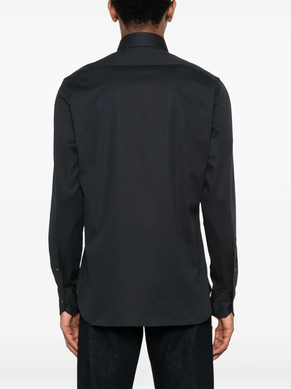 gabardine-weave shirt