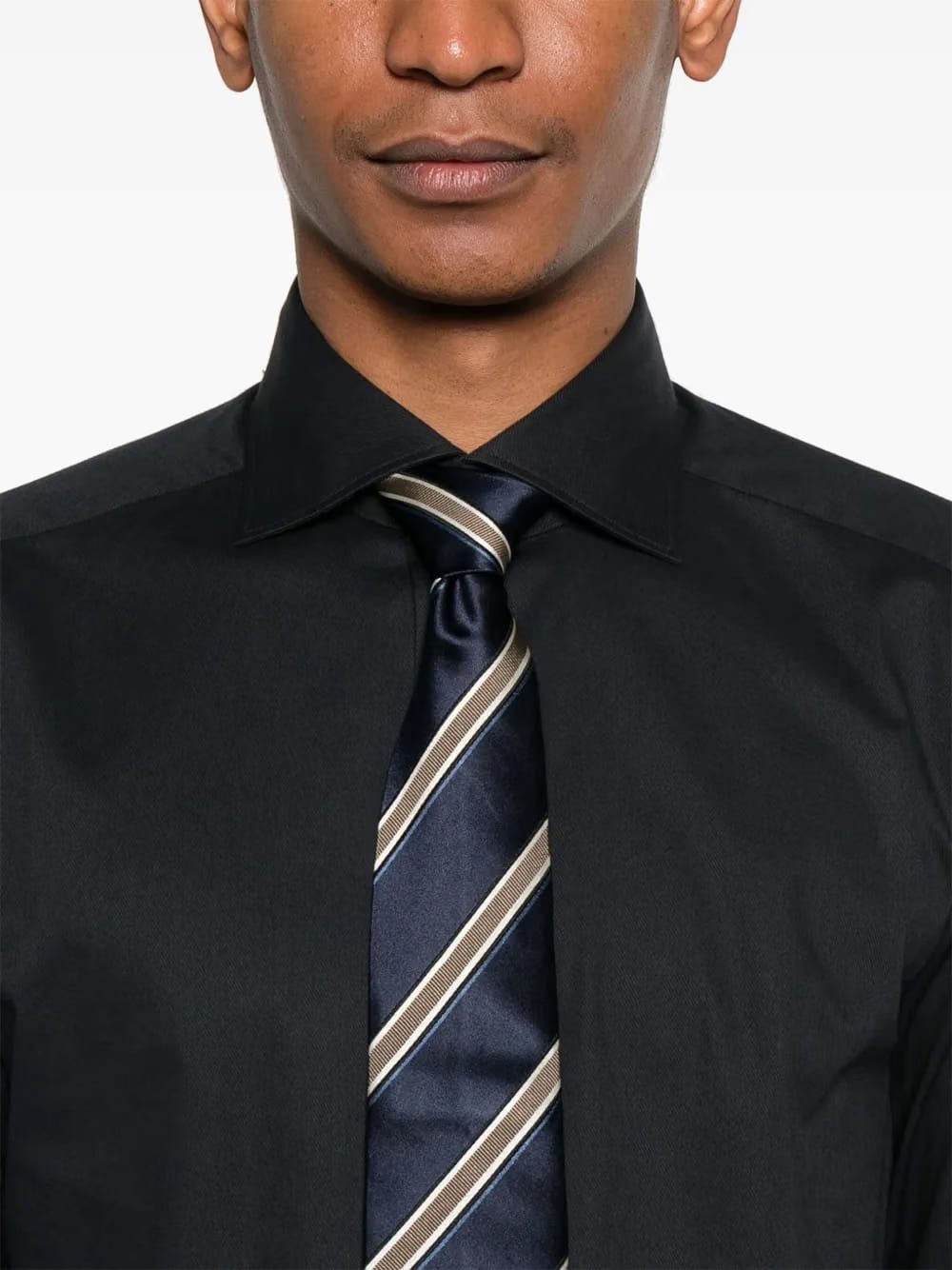 gabardine-weave shirt