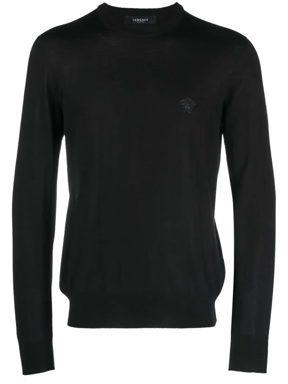 embroidered wool-blend jumper