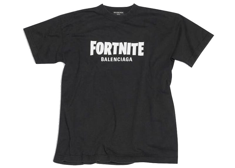 Balenciaga x FORTNITE©2021 Medium Fit T-Shirt Black/White