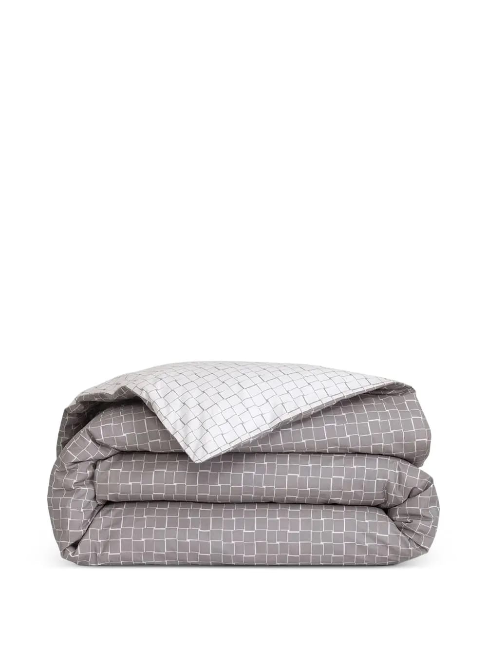 jacquard grid duvet cover