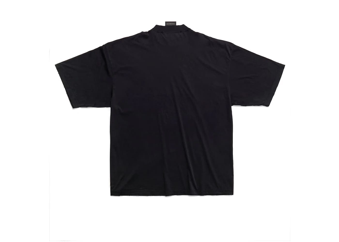 Balenciaga Styling Hotline Large Fit T-Shirt Black Faded