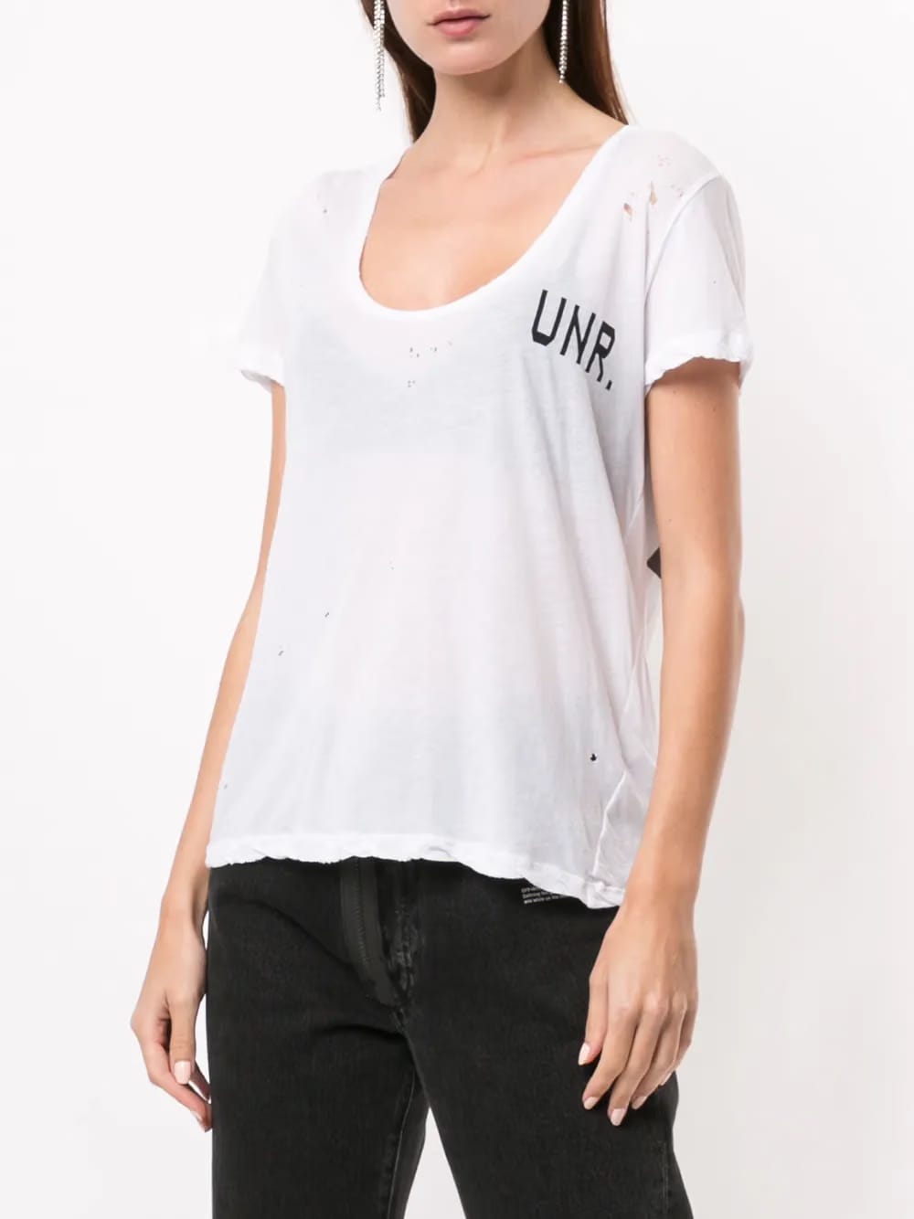 distressed UNR print T-Shirt