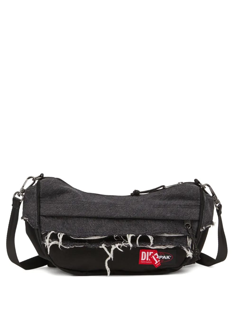 x Eastpak frayed denim shoulder bag